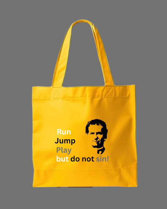 Run Jump Play Tote Bag
